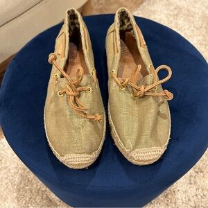 Sperry Gold Espadrilles